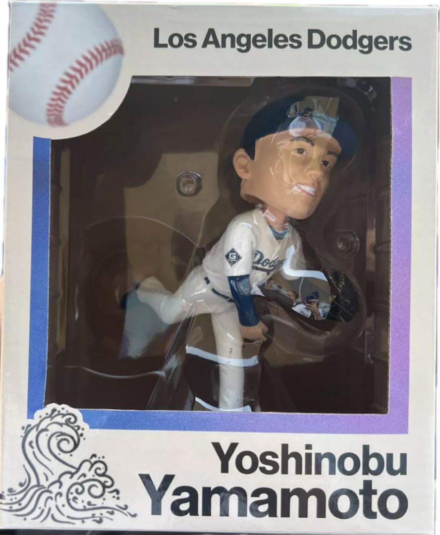 【メジャー移籍後初&バッジ付き】山本由伸　ボブルヘッド 古典 ボブルヘッド人形 6月13日球場配布 MS】山本由伸 2024年