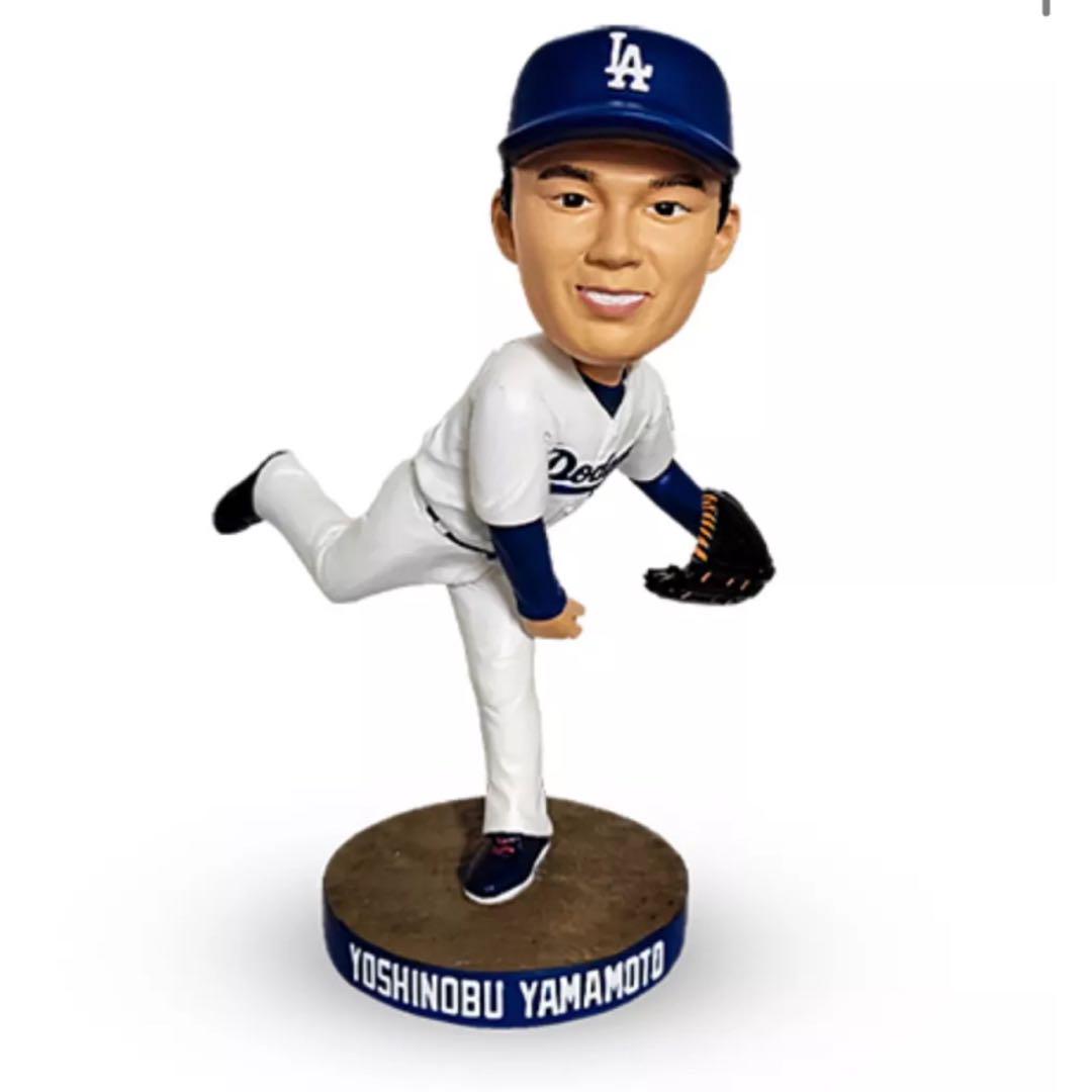 【メジャー移籍後初&バッジ付き】山本由伸　ボブルヘッド 新作モデル 首振り人形 ドジャース移籍後初！限定版 2024年