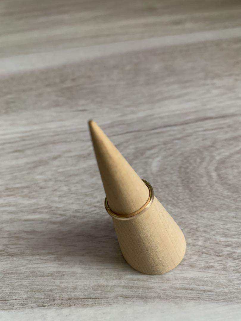 COCOSHNIK ダイヤモンド バゲットカット　ピンキーリング　美品