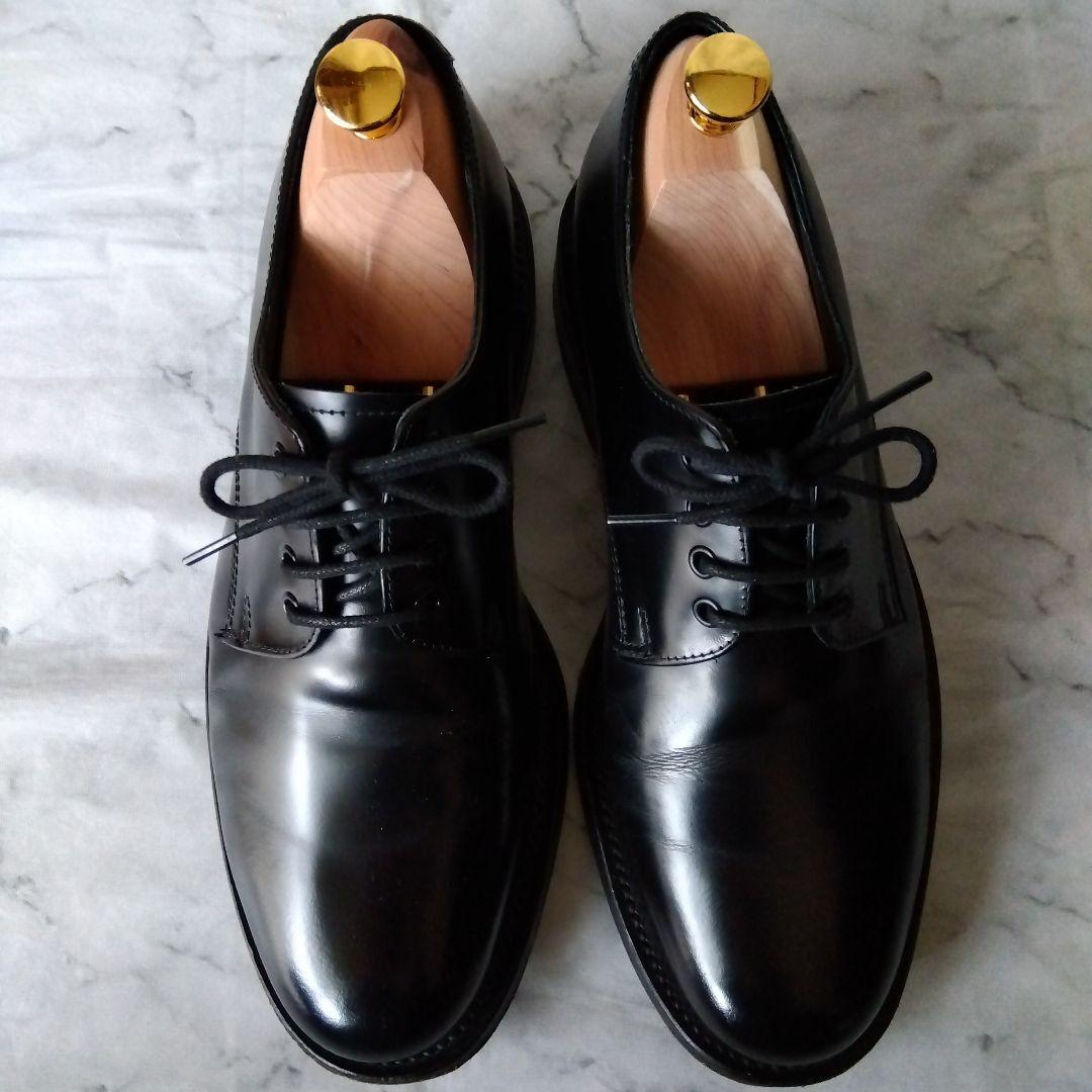 独特の上品 プレーントゥ グレンソン GRENSON ダービーシューズ サイズ8G 黒 靴