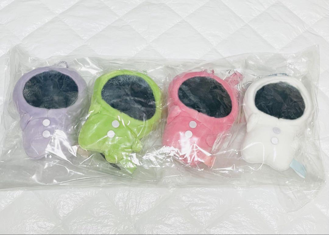ちいかわ パジャマパーティーズ マスコット 緑 ピンク 白 紫