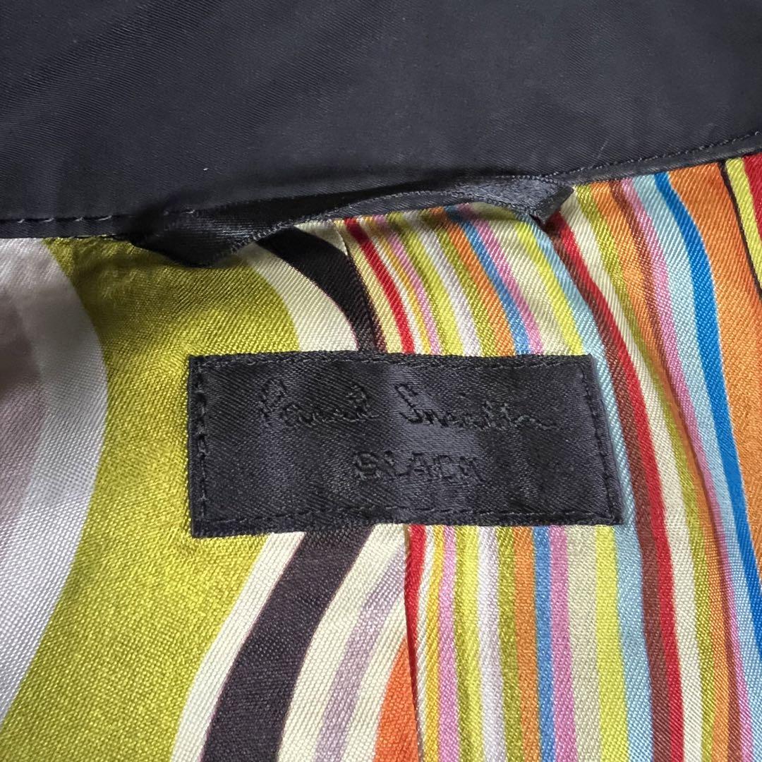 ✨美品✨PaulSmith Black トレンチコート　マルチカラー　ベルト付き