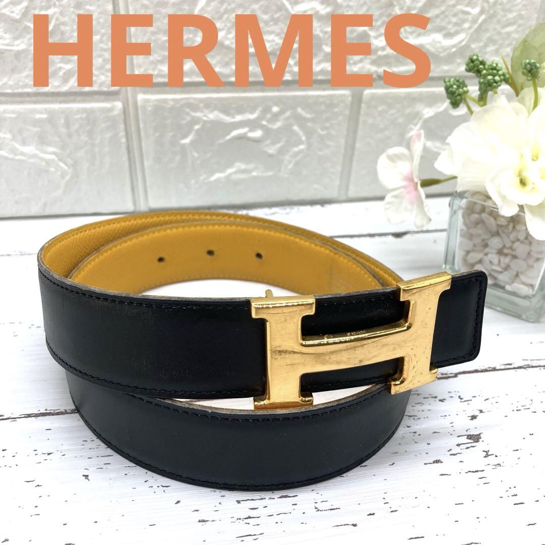 素敵❣️HERMESエルメスベルトレディースブランドブラックコンスタンス