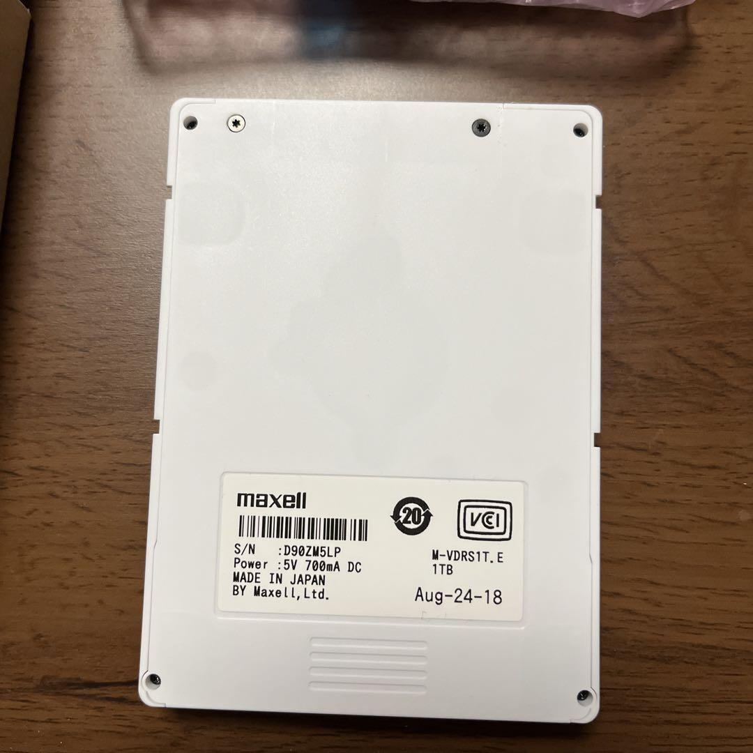 maxell iVDR-S カセットハードディスク【アイヴィ】1TB  2個 maxell iVDR-S カセットハードディスク【アイヴィ】1TB 1個