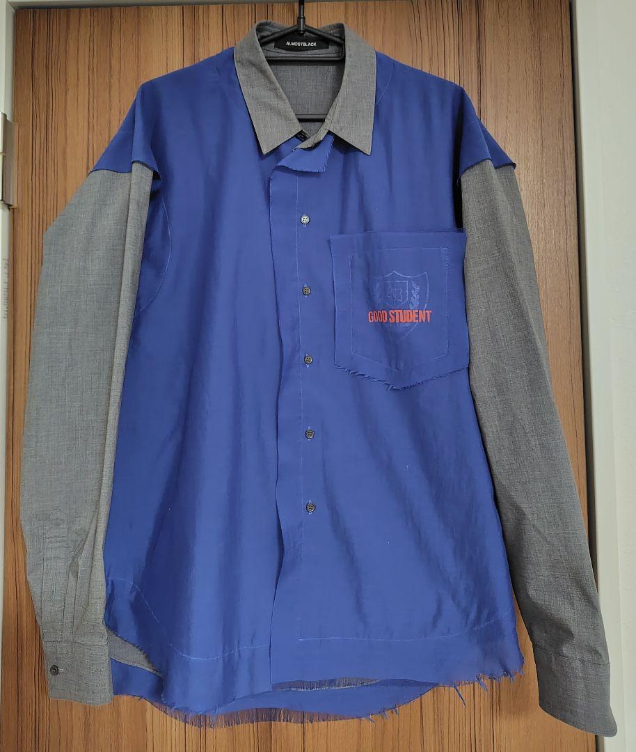 ALMOSTBLACK レイヤードシャツ