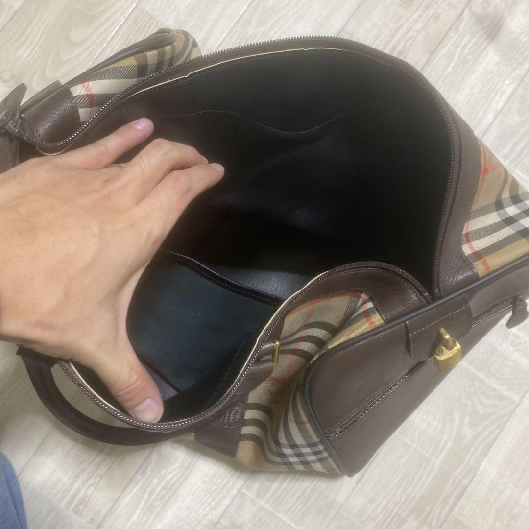 Burberrys チェック柄 ボストンバッグ
