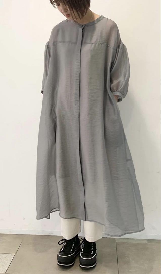REAC シアーロングシャツワンピース➕コットンタンクトップ