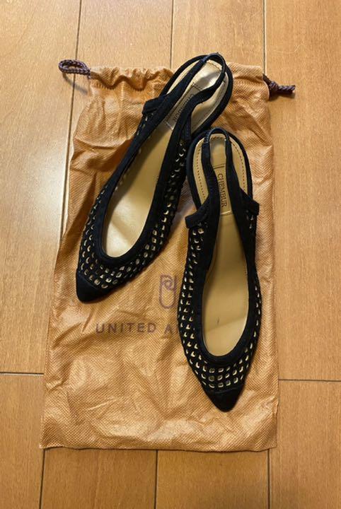 おすすめネット パンプス スエード デザイン チェンバー Chembur Chembur 35ハーフ 美品 ハイヒール パンプス Aberichs Com
