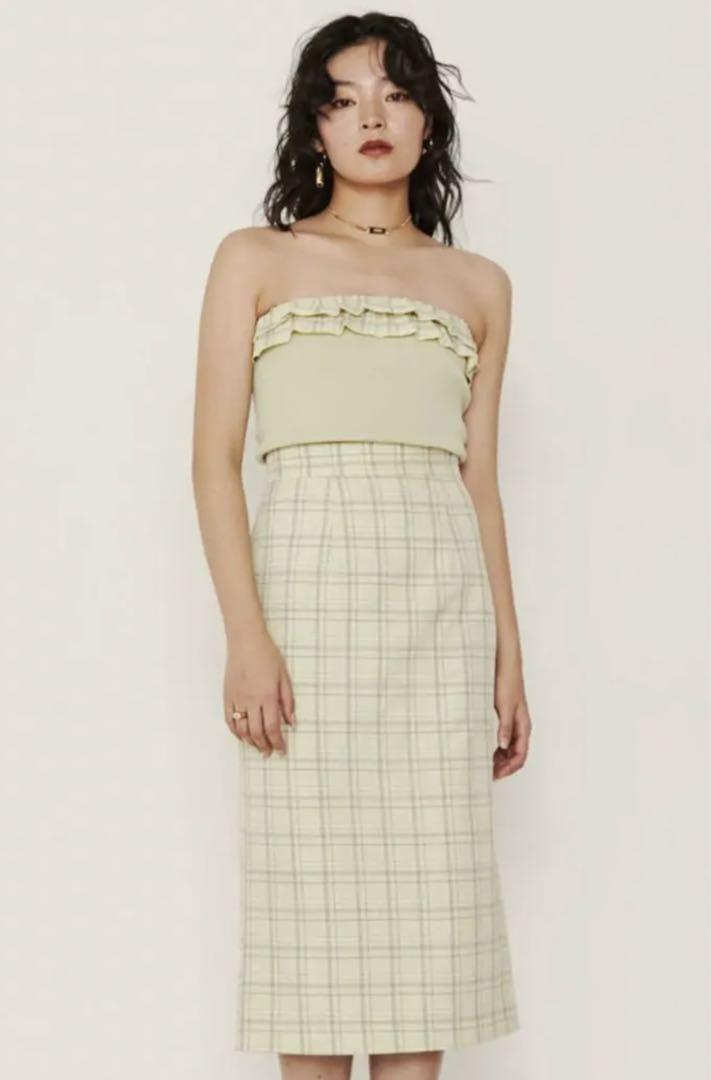 PAMEO POSE 2WAY PLAID DRESS \u0026 BARE TOP