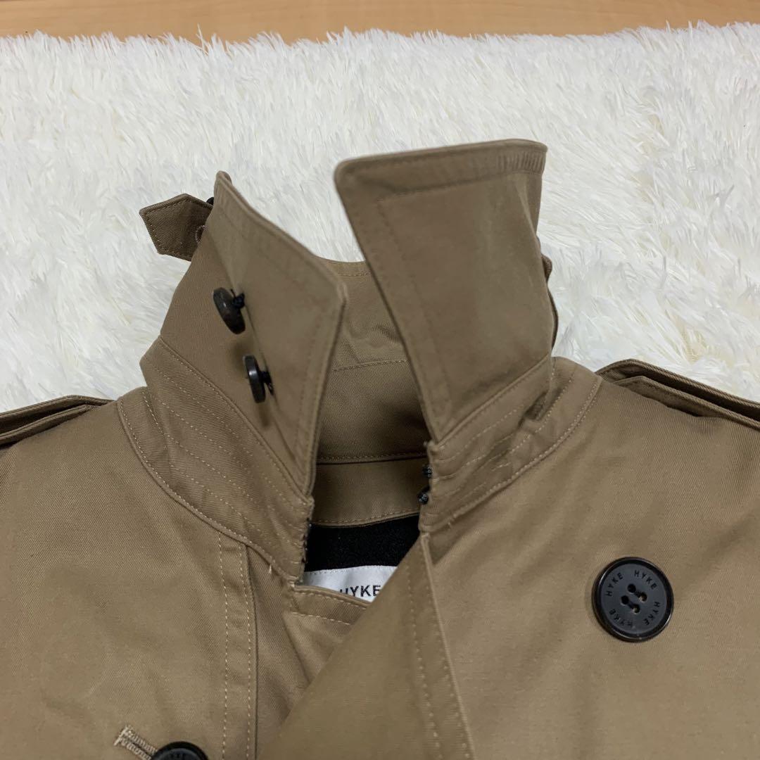 【美品】HYKE ハイク トレンチコート タイトフィット 2 ライナー