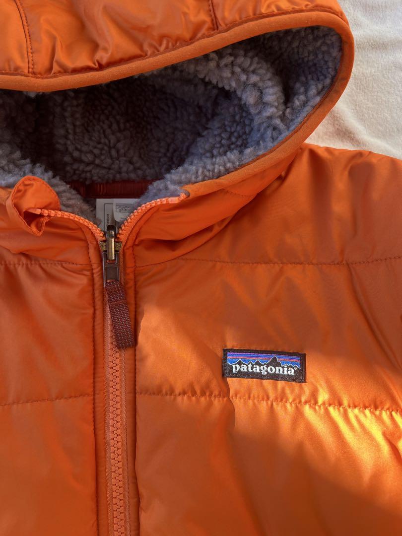 【美品】patagonia ボーイズリバーシブルレディフレディフーディ