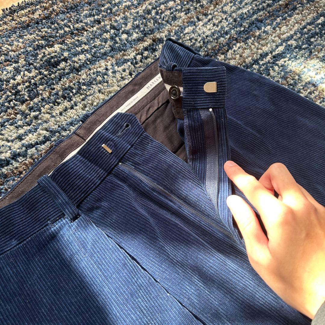 markawear|コーデュロイパンツ|サイズ2|青色 markawear|コーデュロイパンツ|サイズ2|青色