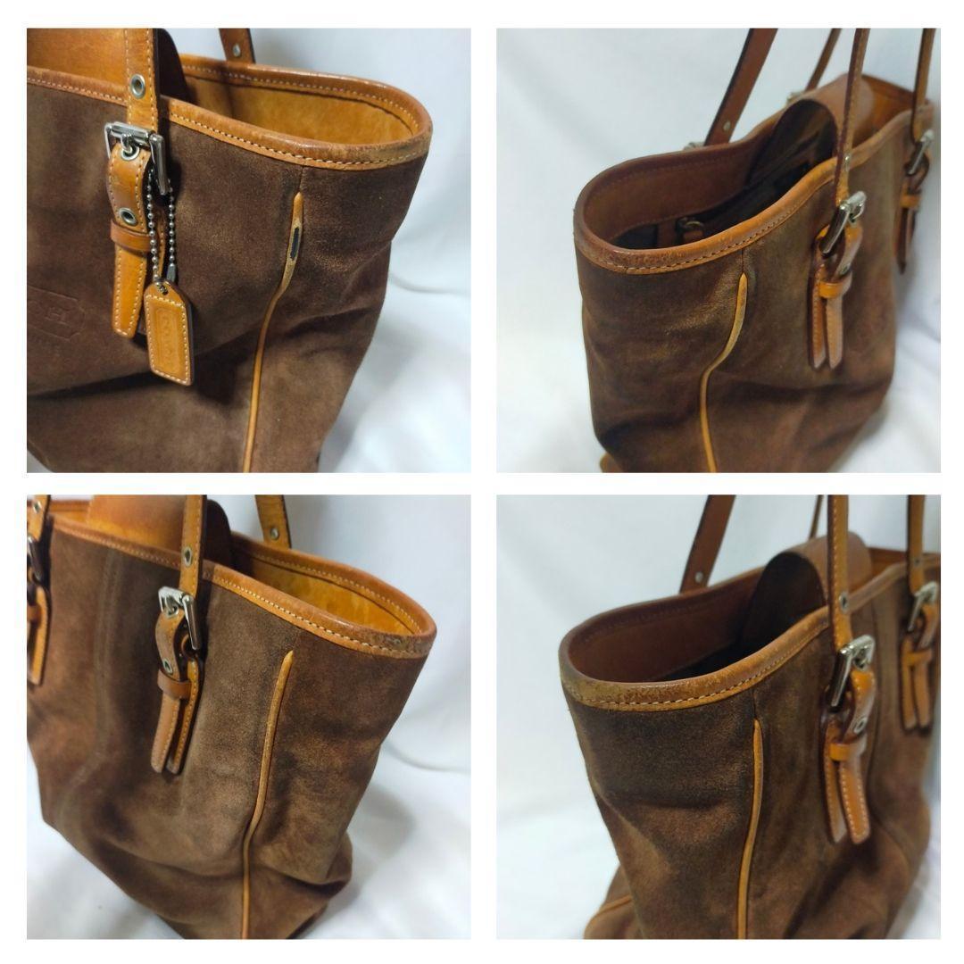 【ネット限定】 COACH ブラウン レディース スウェード トートバッグ コーチ バッグ