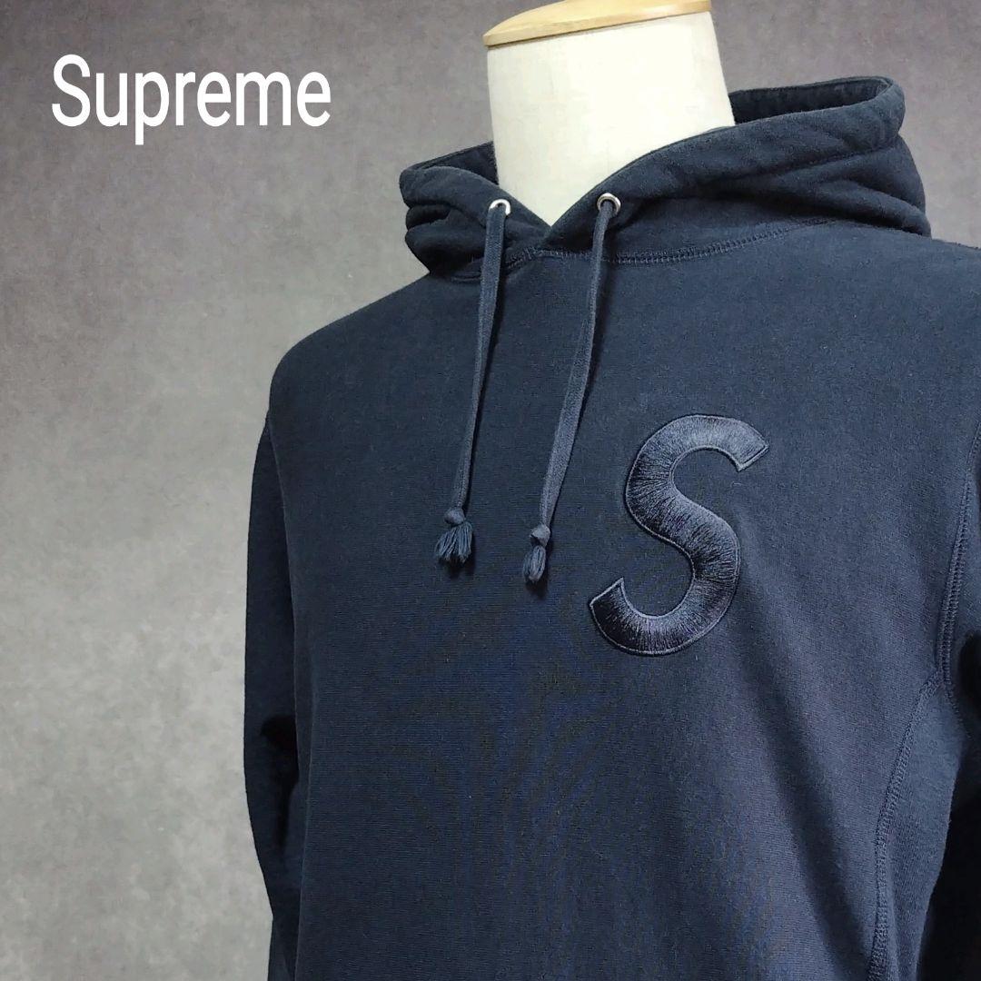 supreme パーカー　Sロゴ　Tonal S Logo Hooded　M