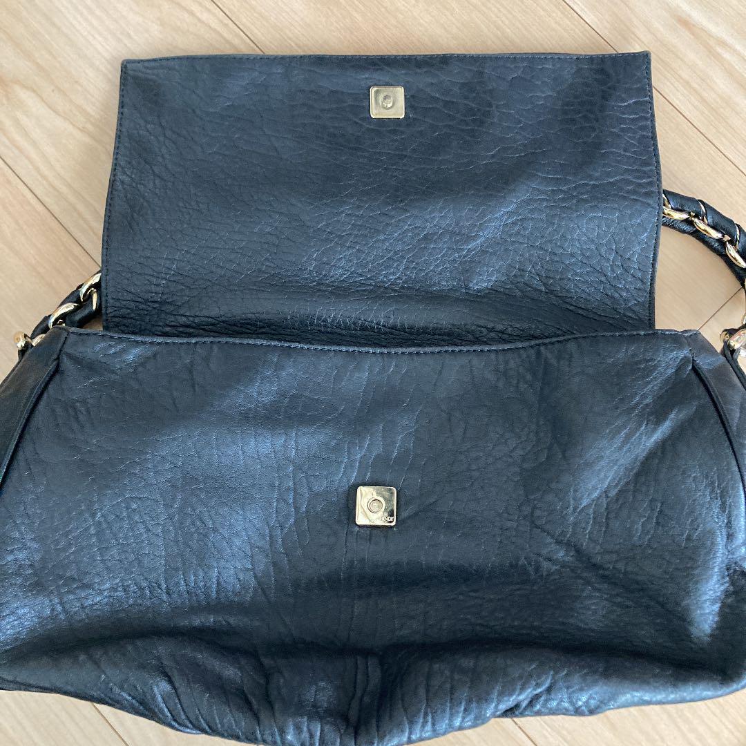 格安大人気 FENDI 肩がけ ブラック 本革 2pVxo-m37607944637 フェンディ 黒 ハンドバッグ 高評価新品