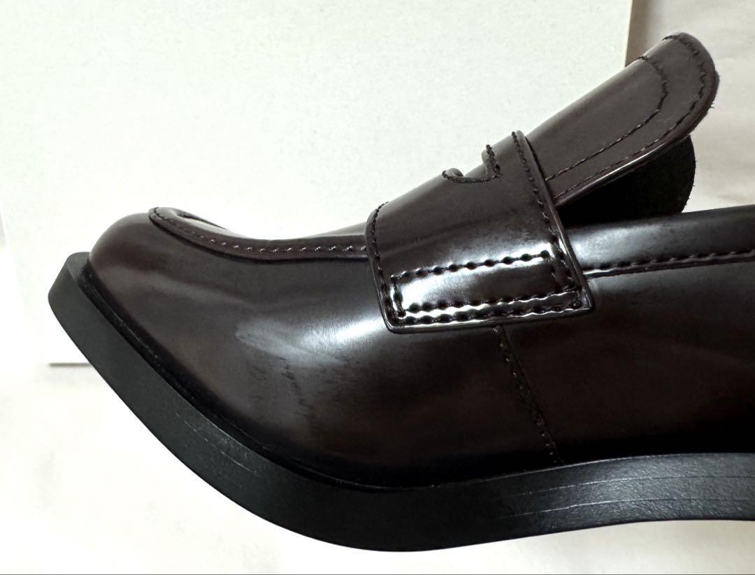 CHARLES&KEITH ペニーローファー パンプス バーガンディ 23.5