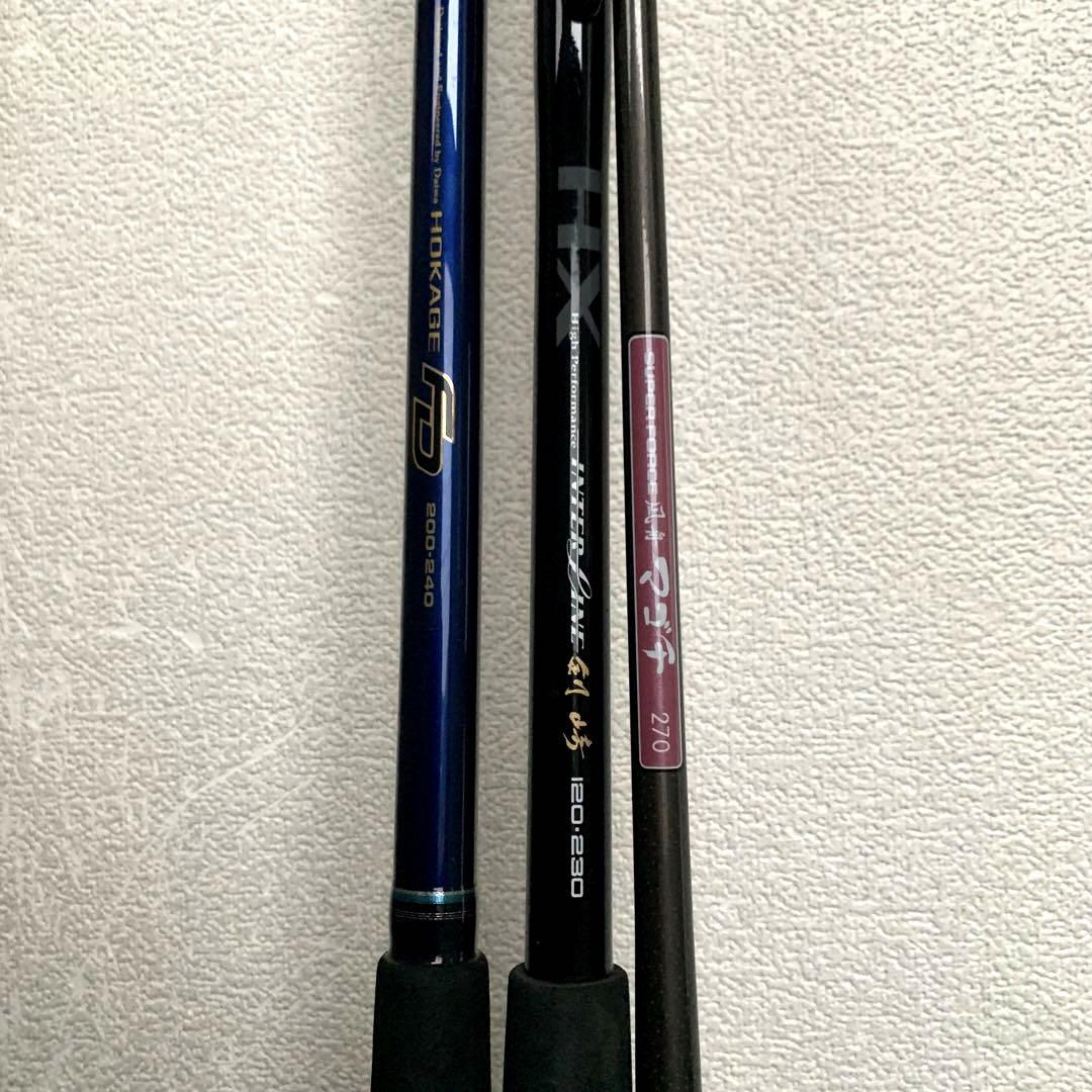 daiwaなど 釣り竿3本セット