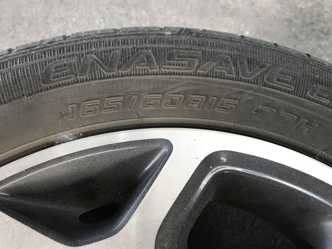 スズキ ハスラー 純正 アルミホイール タイヤ 165/60R15