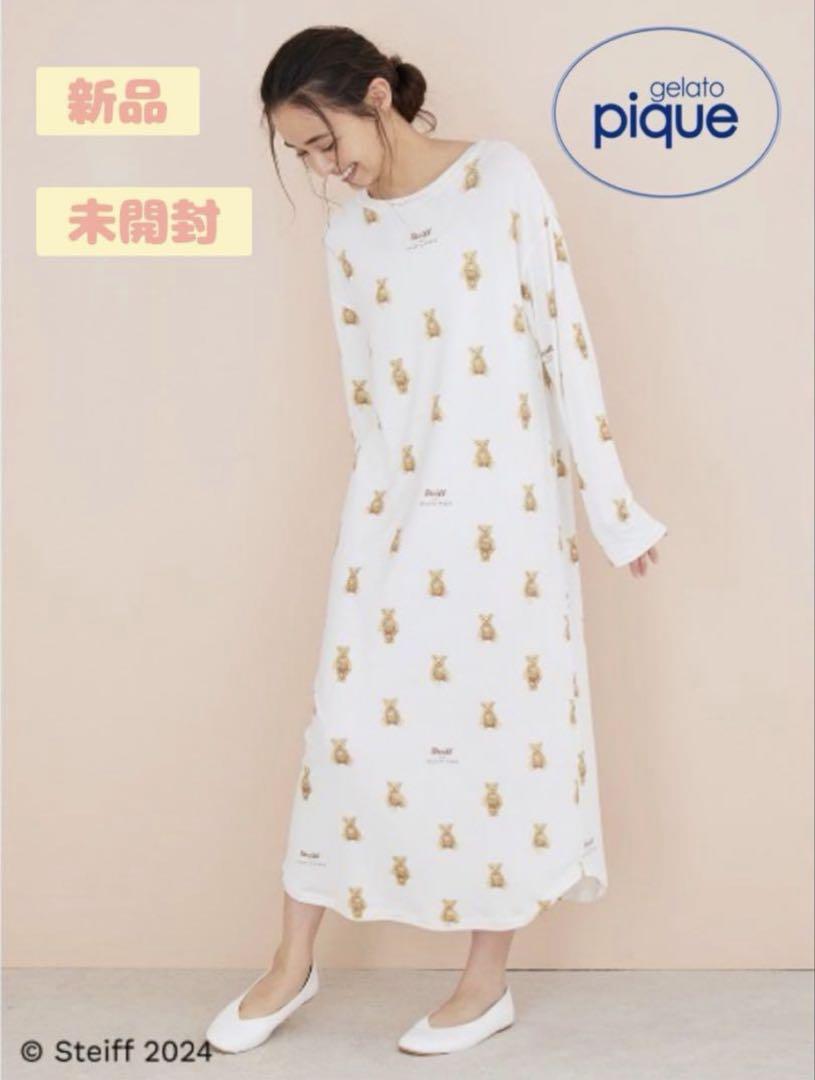 ＊新品未開封＊gelato pique【Steiff】James柄 ワンピース