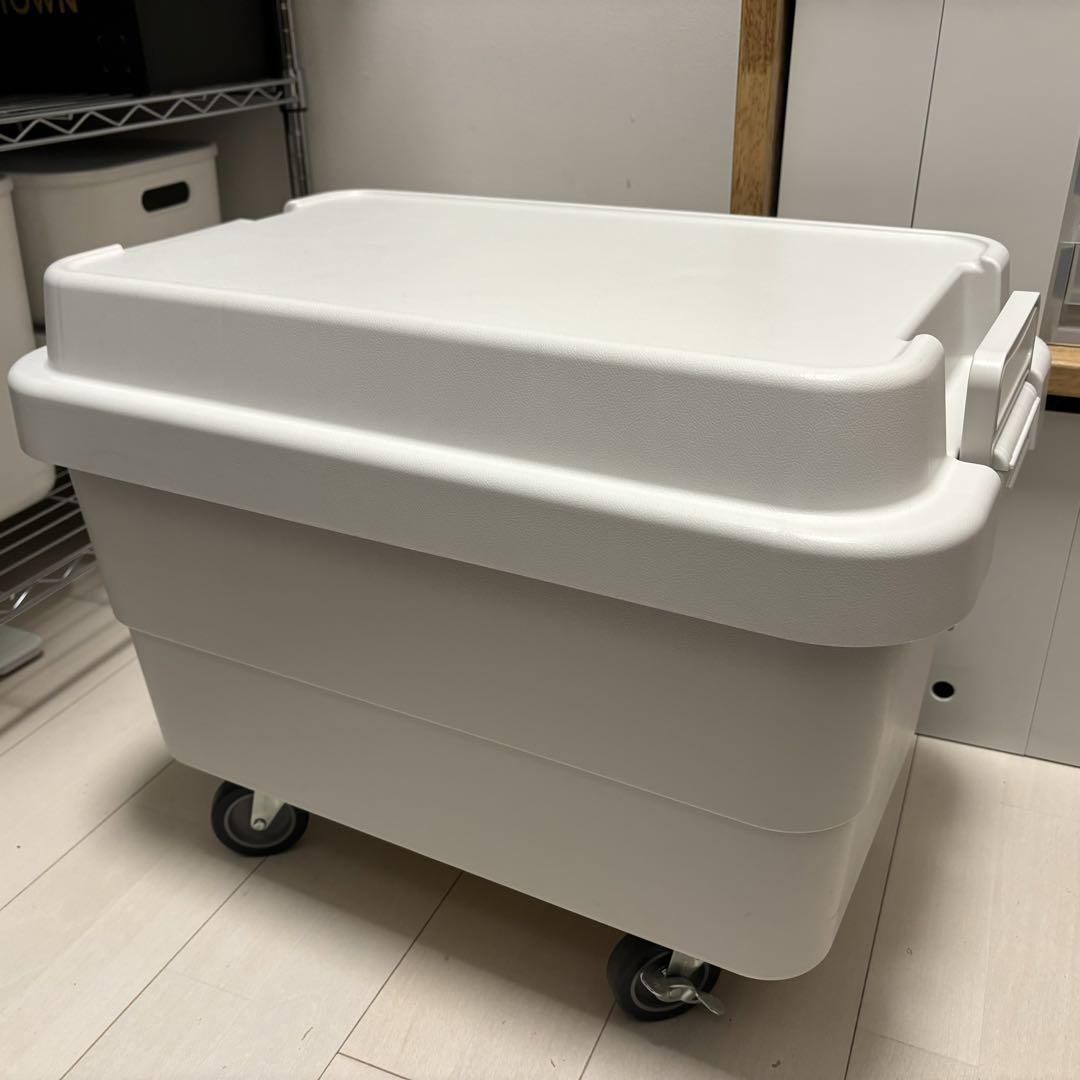 無印良品 ポリプロピレン頑丈収納ボックス 大 50L キャスター