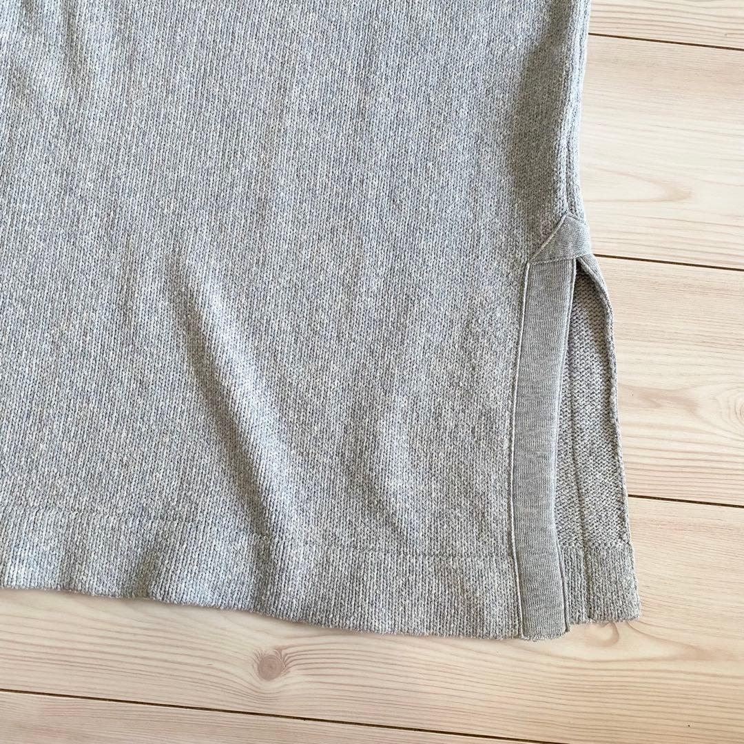 美品 定価72600円 45R コットンニット ワンピース 日本製 グレー 美品 定価72600円 45R コットンニット ワンピース 日本製 グレー