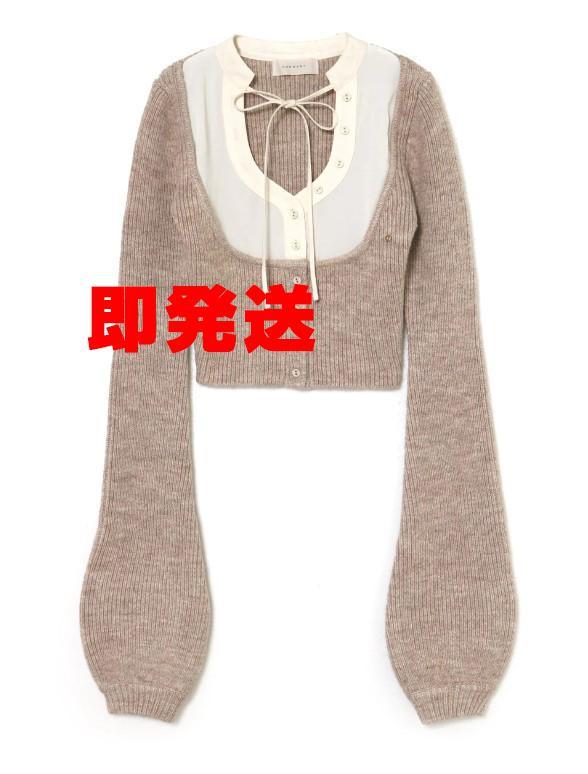 マ*イ様 ANDMARY Alicia ribbon knit tops Alicia ribbon knit tops