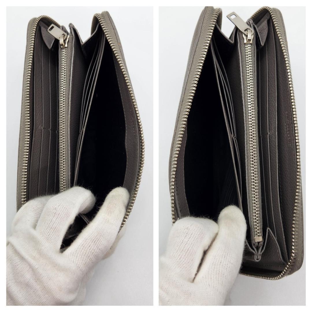 保存袋付! 極美品 サンローラン 長財布 ラウンドジップ レザー グレー 保存袋付! 極美品 サンローラン 長財布 ラウンドジップ レザー グレー