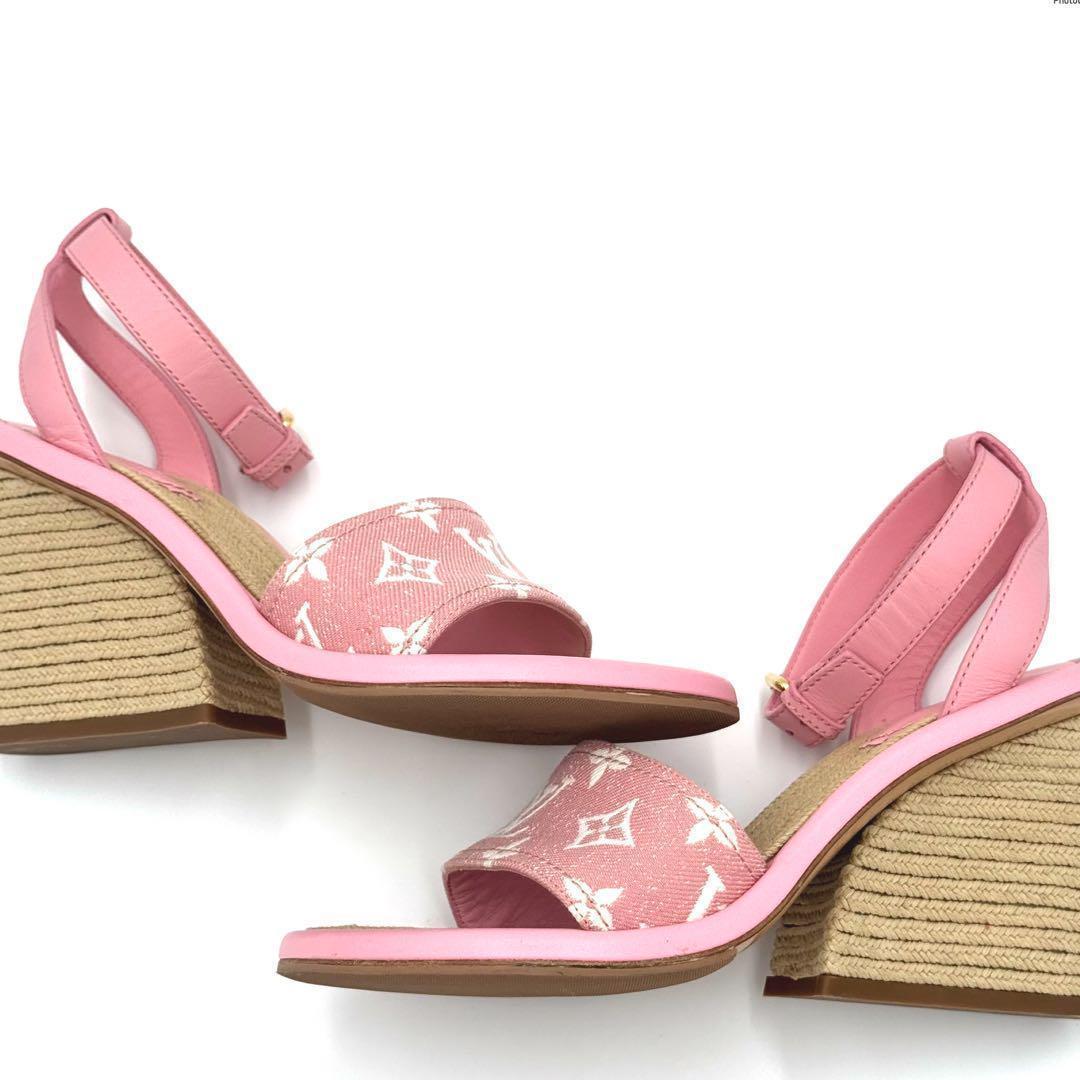 Louis Vuitton White/Pink Monogram Canvas and Patent Leather