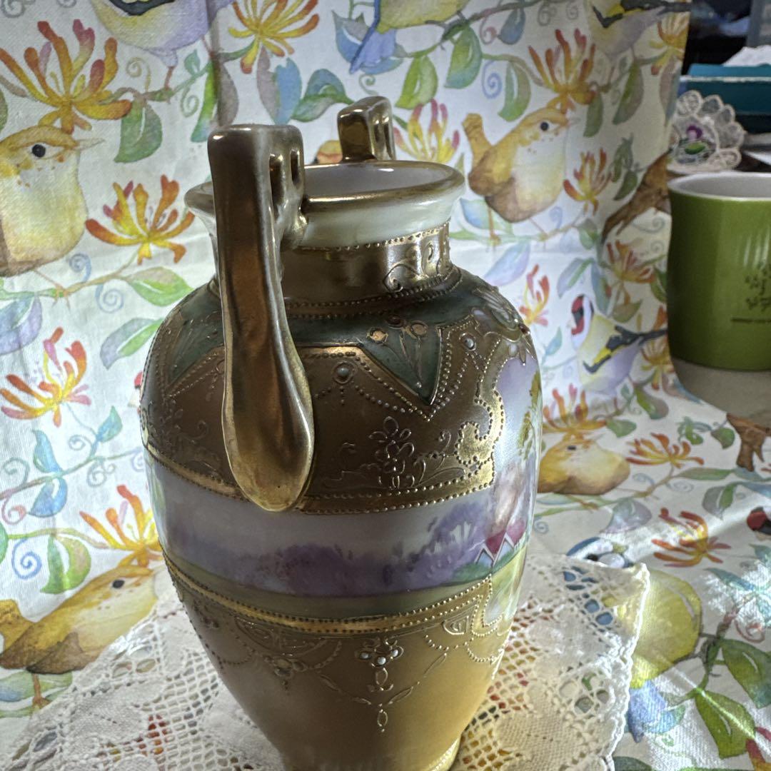オールドノリタケ、里帰り品です。Old Noritake flower base