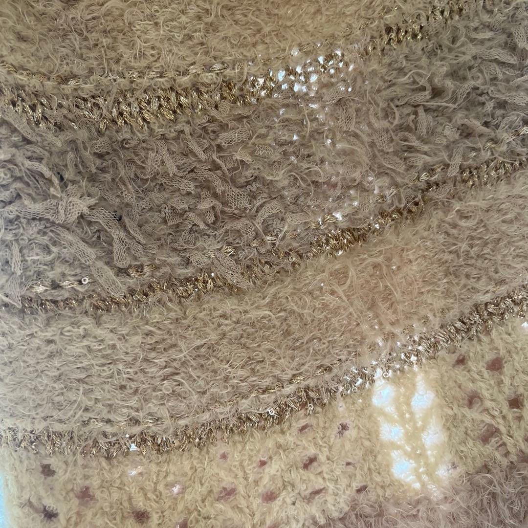 ニットペプラムビスチェ