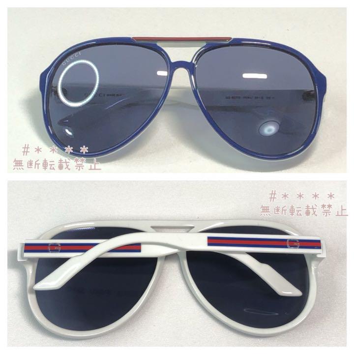 までの GUCCI ティアドロップ サングラス ホワイト×ブルー WZUD6-m37621000207 グッチ GG1627 ❑アドロップ
