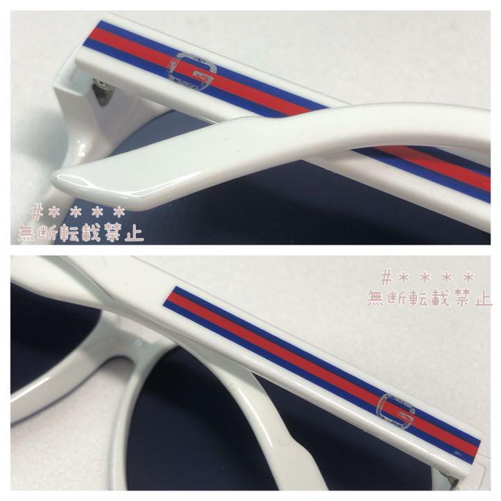 までの GUCCI ティアドロップ サングラス ホワイト×ブルー WZUD6-m37621000207 グッチ GG1627 ❑アドロップ