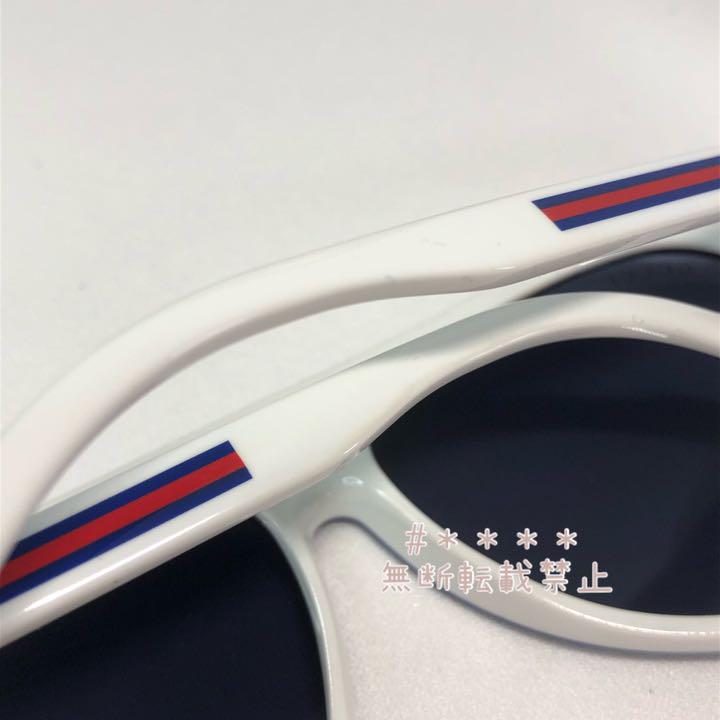 までの GUCCI ティアドロップ サングラス ホワイト×ブルー WZUD6-m37621000207 グッチ GG1627 ❑アドロップ