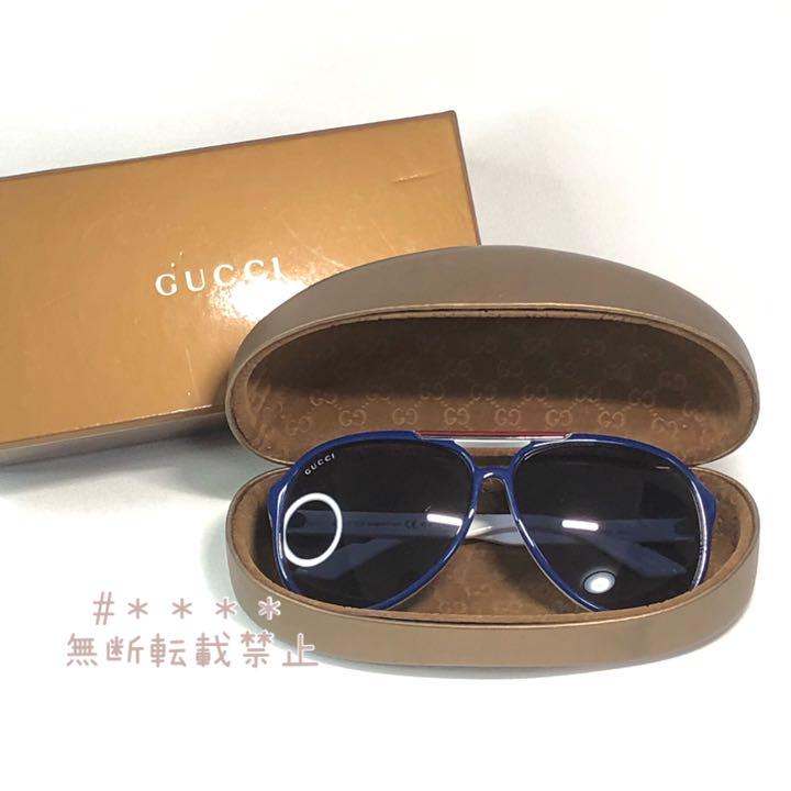 までの GUCCI ティアドロップ サングラス ホワイト×ブルー WZUD6-m37621000207 グッチ GG1627 ❑アドロップ