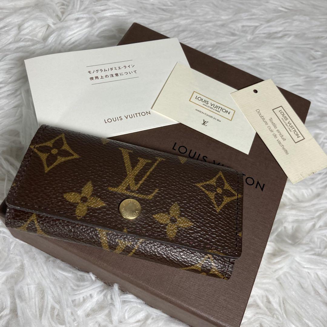 LOUIS VUITTON キーケース ミュルティクレ4 モノグラム 4連 箱付