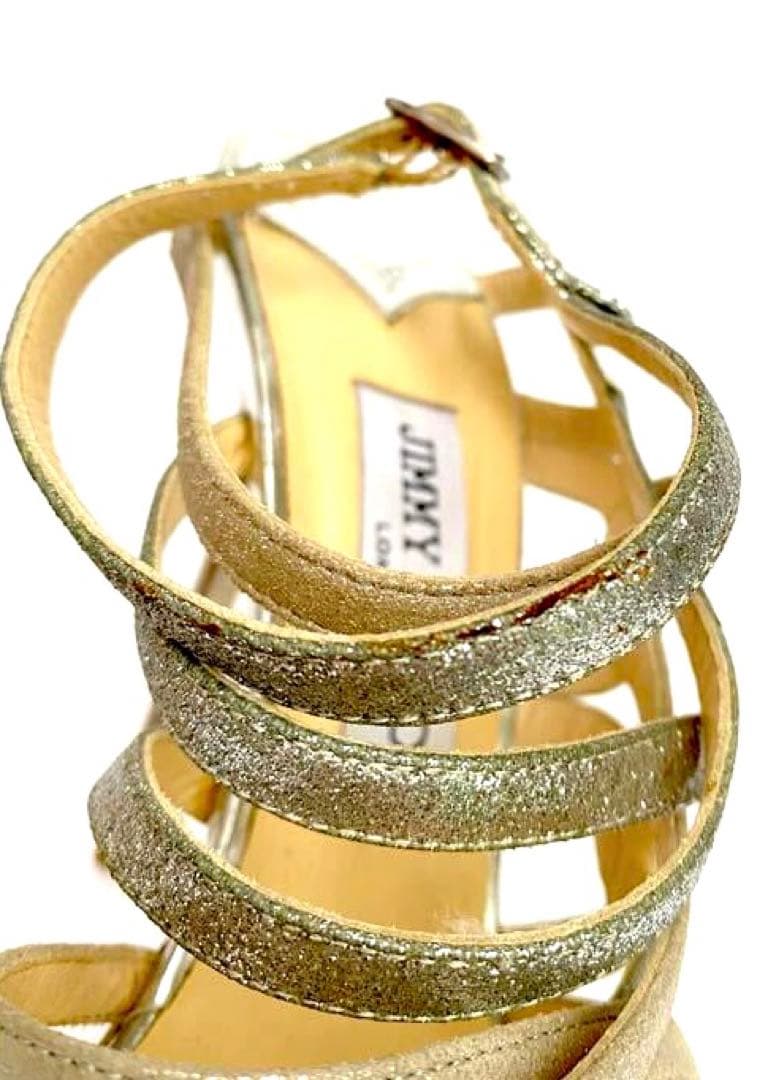 定価10万◼️JIMMY CHOO◇DART ジミーチュー グリッター ヒール 新作