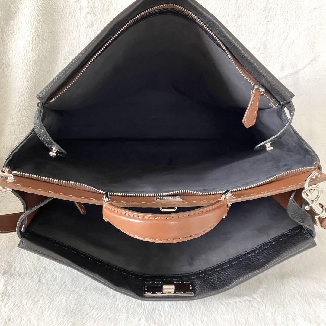 フェンディ FENDI メンズ ピーカブー 2way ビジネスバッグ ブラック