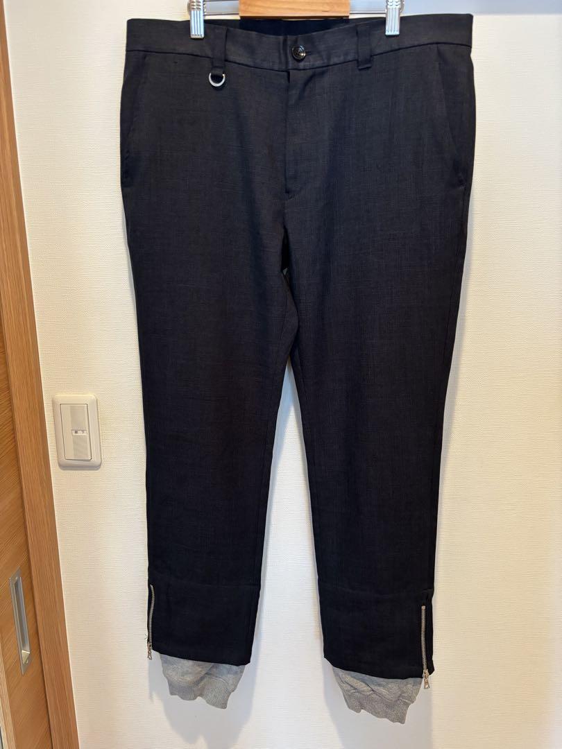 ユニフォームエクスペリメント HEM LAYERED RIBBED PANT 4