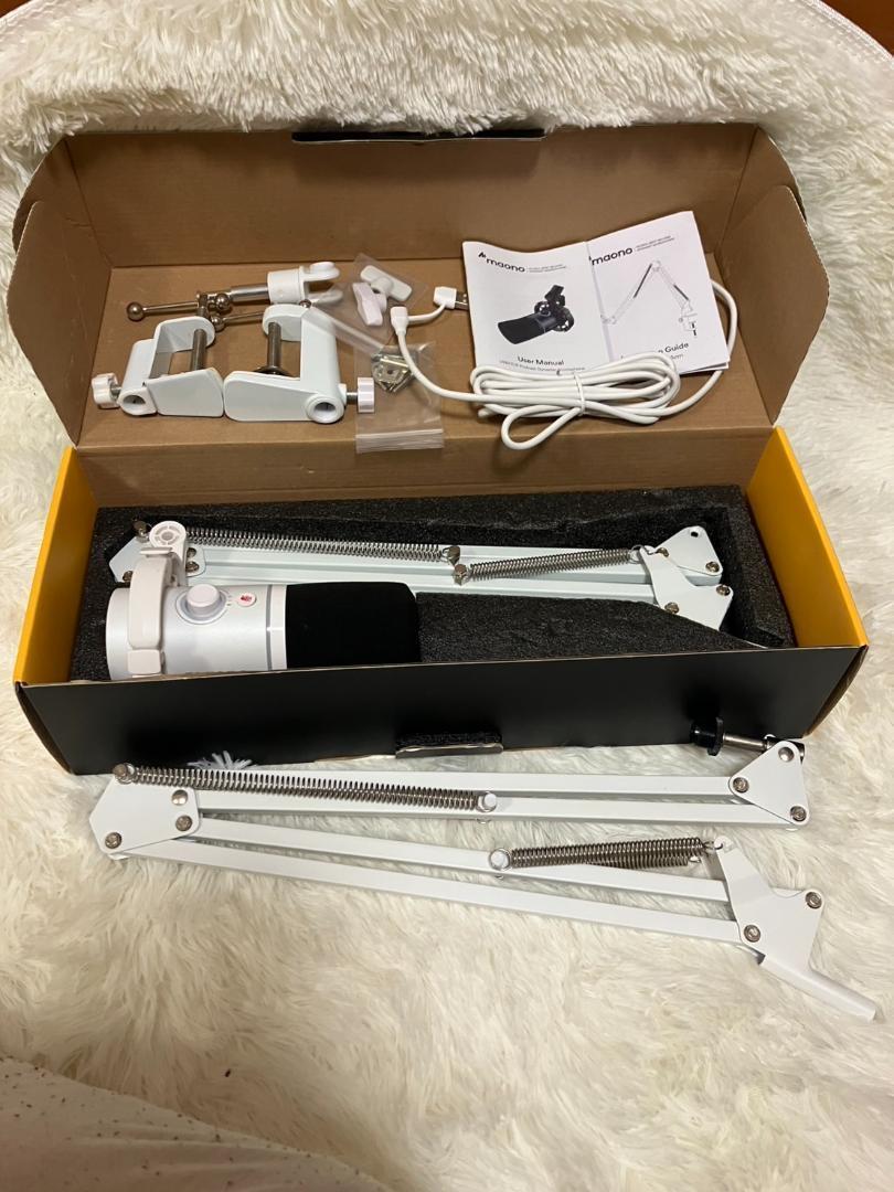 MAONO ゲーミングマイク ダイナミックマイク PD200XS 白　ホワイト