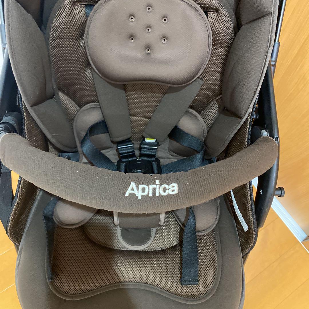 美品★Aprica　アップリカベビーカー　Ｏｐｔｉａ　オプティア　ブラウン