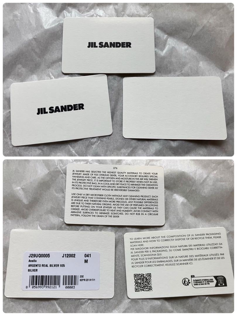 新品未使用】 【JIL SANDER】Classic ring 3 M 22号
