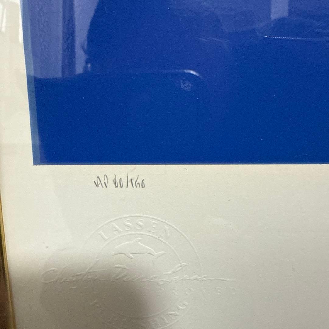 クリスチャン・ラッセン 手彩入大型版画 虎 月 クリスチャン・ラッセン 手彩入大型版画 虎 月