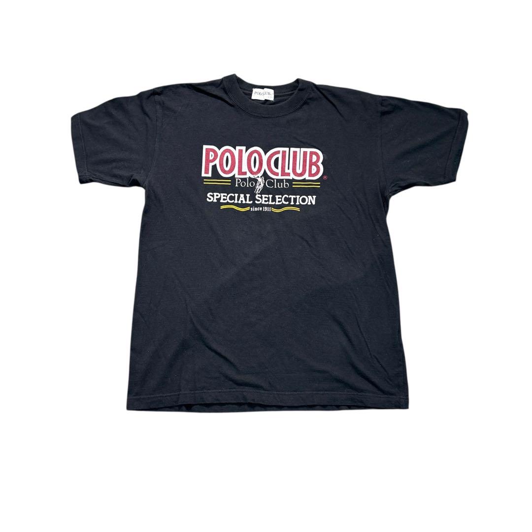 7SM5 【POLO CLUB】90’s ロゴプリントTシャツ　古着used