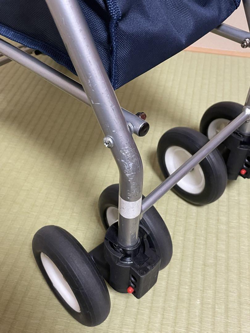 花柄折りたたみ式シルバーカー
