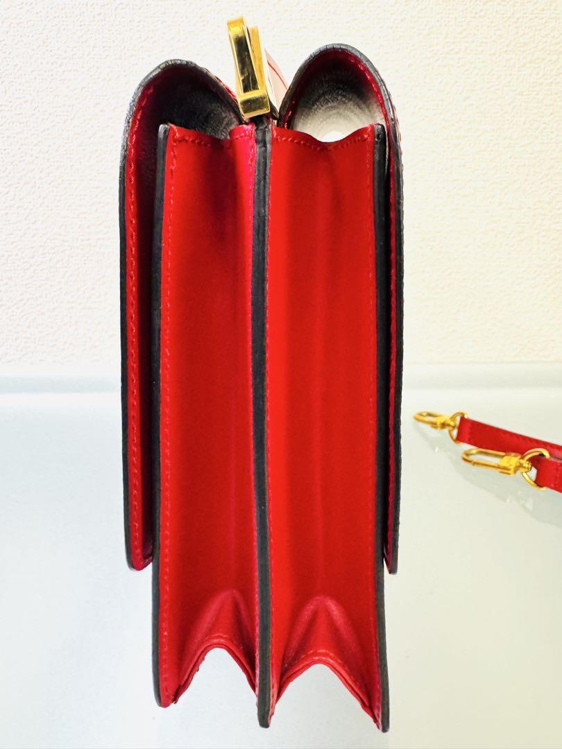 美品 ルイヴィトン エピ グルネル カスティリアンレッド M52367