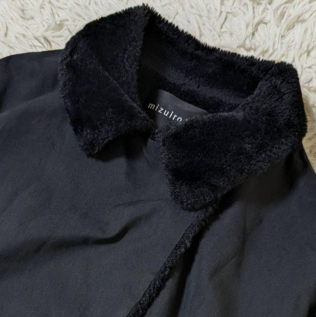 ミズイロインド 22AW バックボアコート ブラック フリーサイズ mizuiro ind バックボアコート｜ MARcourt ONLINE STORE