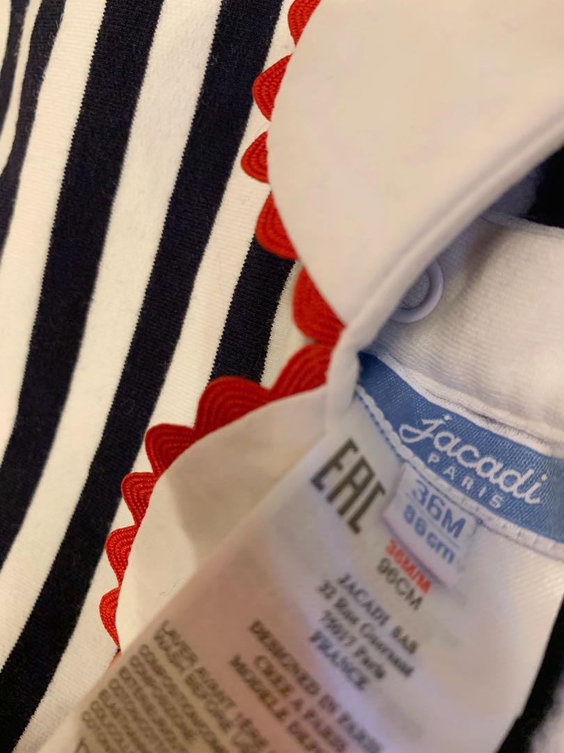 美品 JACADI ワンピース  ボーダー ジャカディ