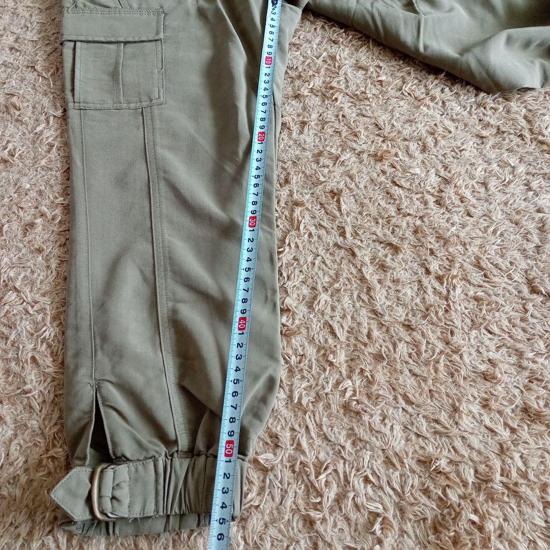 カーキ カーゴパンツ クロップドパンツ