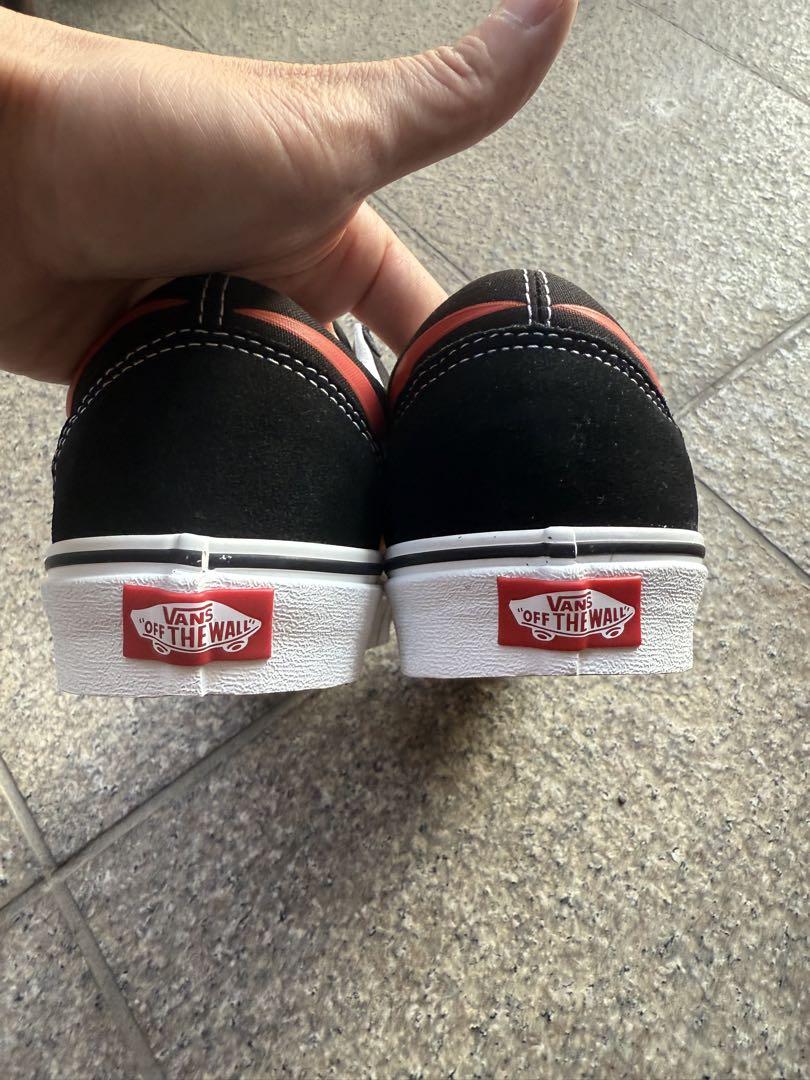 靴 Vans Old Skool Flame \"Black/True White\"