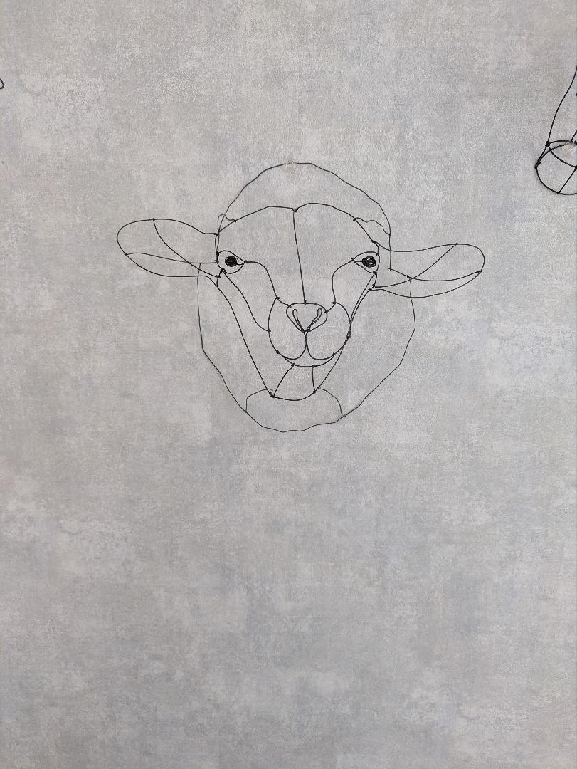ひつじのワイヤーアート